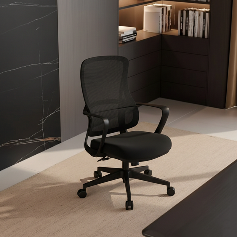 Experience Unmatched Comfort And Durability Desk Chair - Minimalist Mesh Backrest & Comfortable, Durable For Long Hours For Home Office Cuvalon