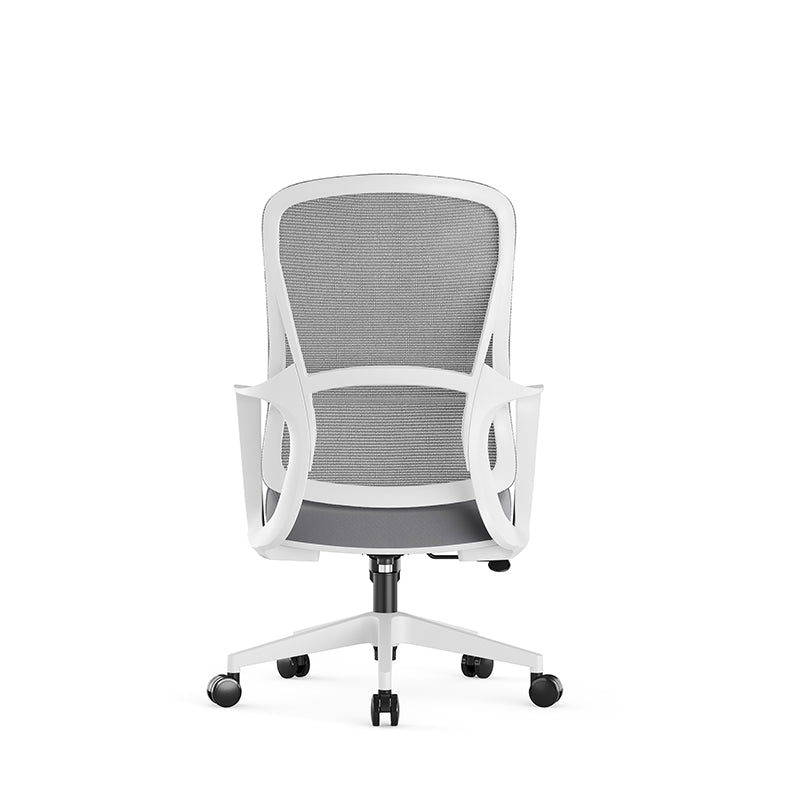 Memory Sponge Seat & Breathable Mesh Back Desk Chair - Minimalist PU Silent Casters & Butterfly Base For Home Office Cuvalon