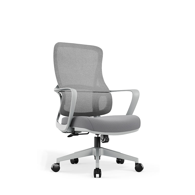 High-Quality Ergonomic Breathable Mesh Desk Chair - Minimalist Comfortable & Durable Office Chair With Lumbar Support & Silent Casters For Home Office Cuvalon