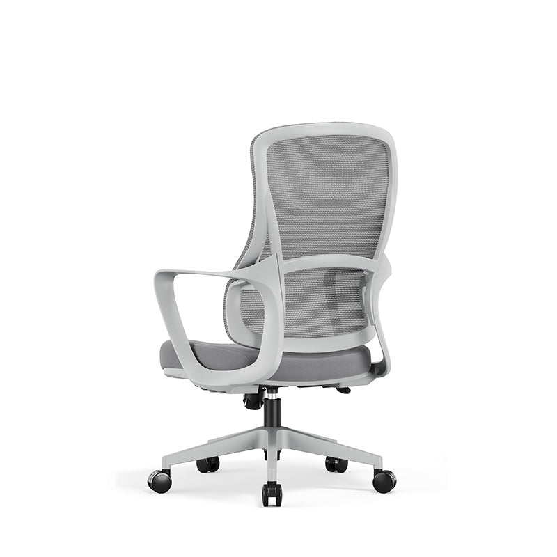 High-Quality Ergonomic Breathable Mesh Desk Chair - Minimalist Comfortable & Durable Office Chair With Lumbar Support & Silent Casters For Home Office Cuvalon