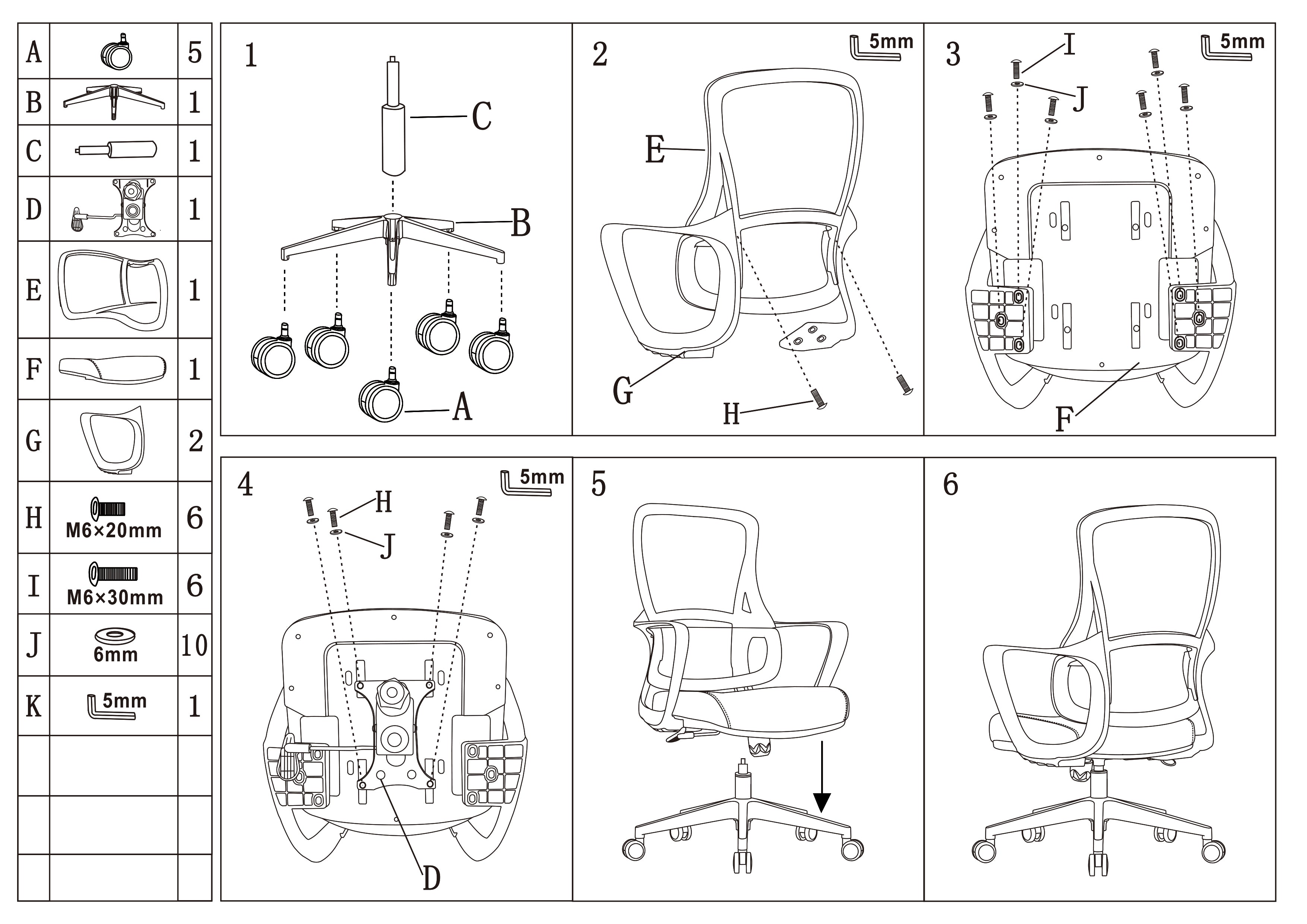 High-Quality Ergonomic Breathable Mesh Desk Chair - Minimalist Comfortable & Durable Office Chair With Lumbar Support & Silent Casters For Home Office Cuvalon