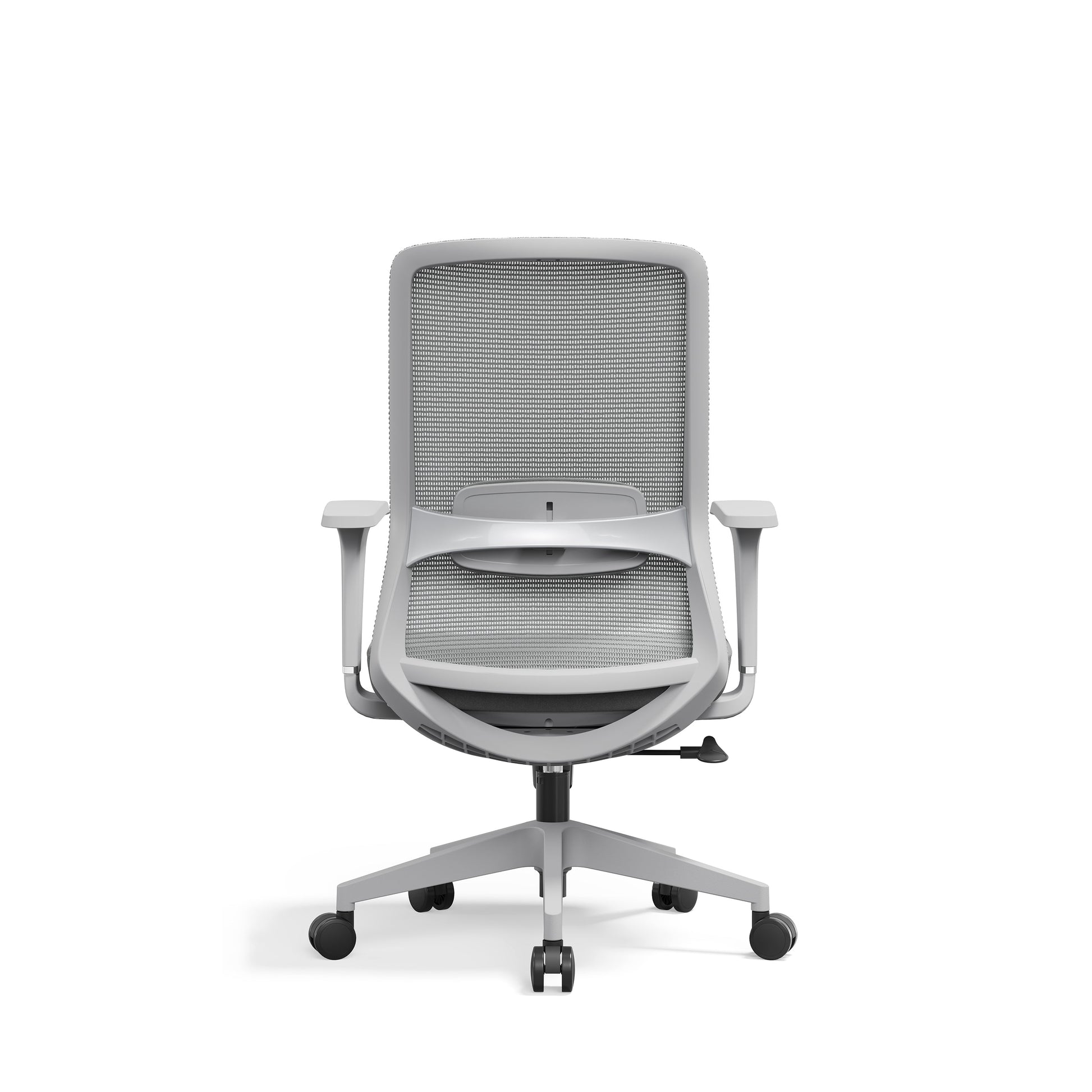 Ergonomic Mid-Back Desk Chair - Minimalist Office Chair With Adjustable Lumbar Support & Memory Sponge Seat For Home Office Cuvalon