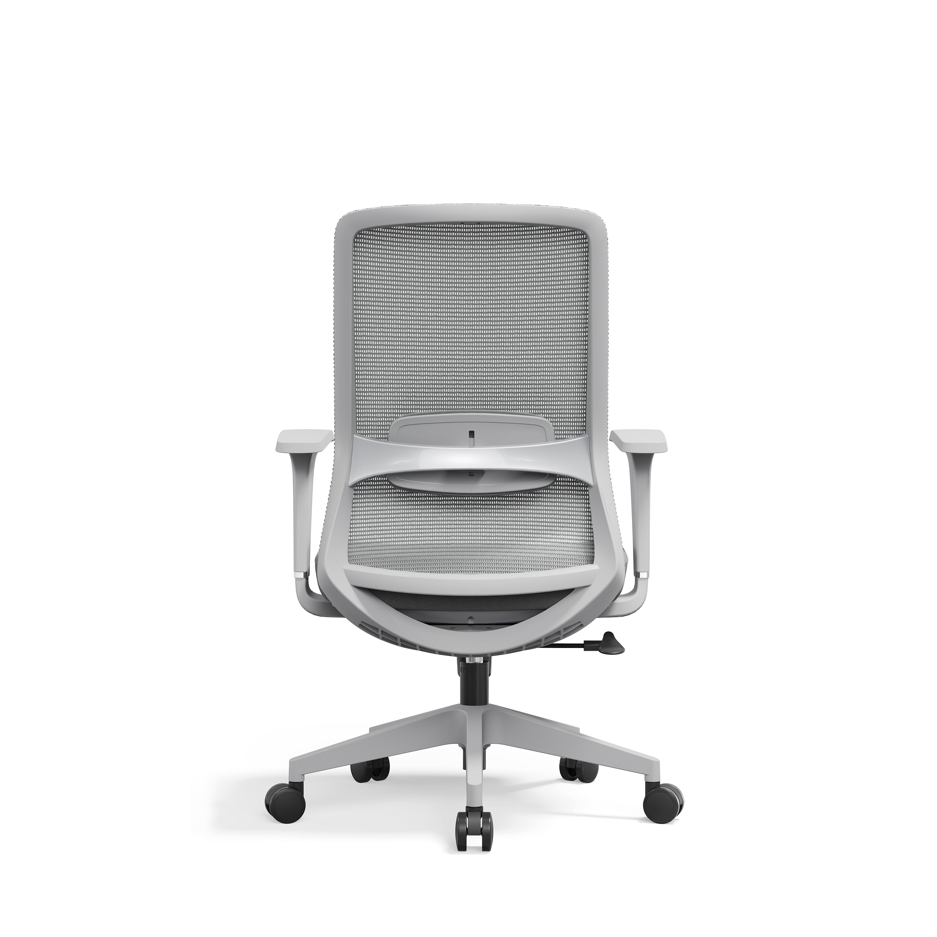 Ergonomic Mid-Back Desk Chair - Minimalist Office Chair With Adjustable Lumbar Support & Memory Sponge Seat For Home Office Cuvalon