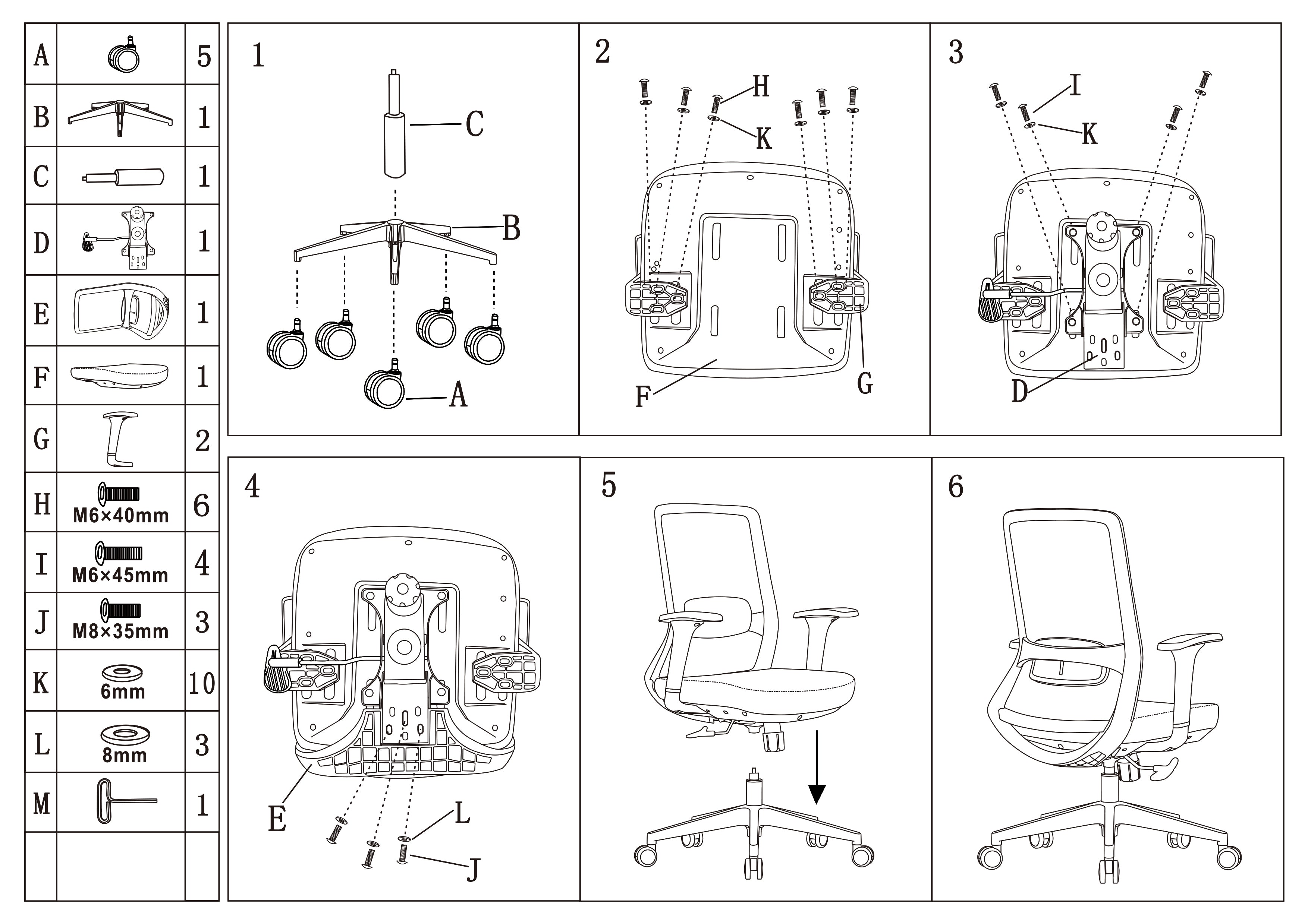 Ergonomic Mid-Back Desk Chair - Minimalist Office Chair With Adjustable Lumbar Support & Memory Sponge Seat For Home Office Cuvalon