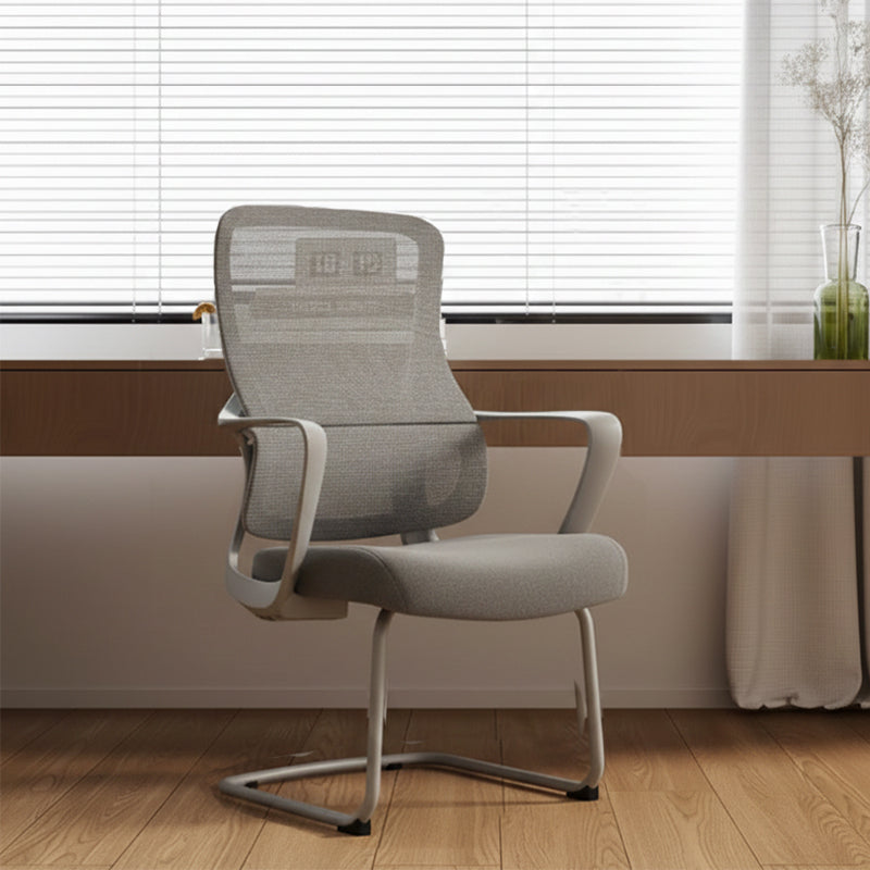 Premium Gray Executive Back Support & Stylish Design Desk Chair - Minimalist Chair With Ergonomic Breathable Mesh For Home Office Cuvalon