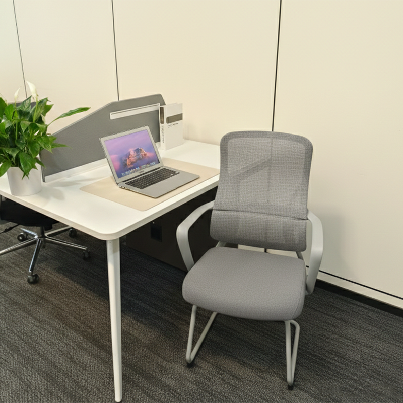 Premium Gray Executive Back Support & Stylish Design Desk Chair - Minimalist Chair With Ergonomic Breathable Mesh For Home Office Cuvalon