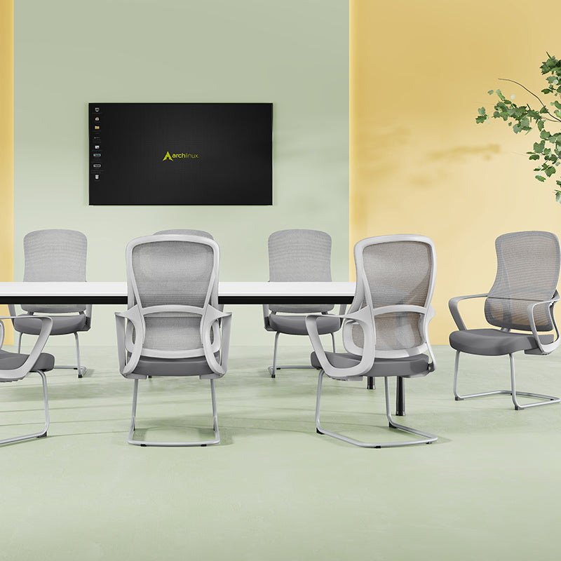 Premium Gray Executive Back Support & Stylish Design Desk Chair - Minimalist Chair With Ergonomic Breathable Mesh For Home Office Cuvalon