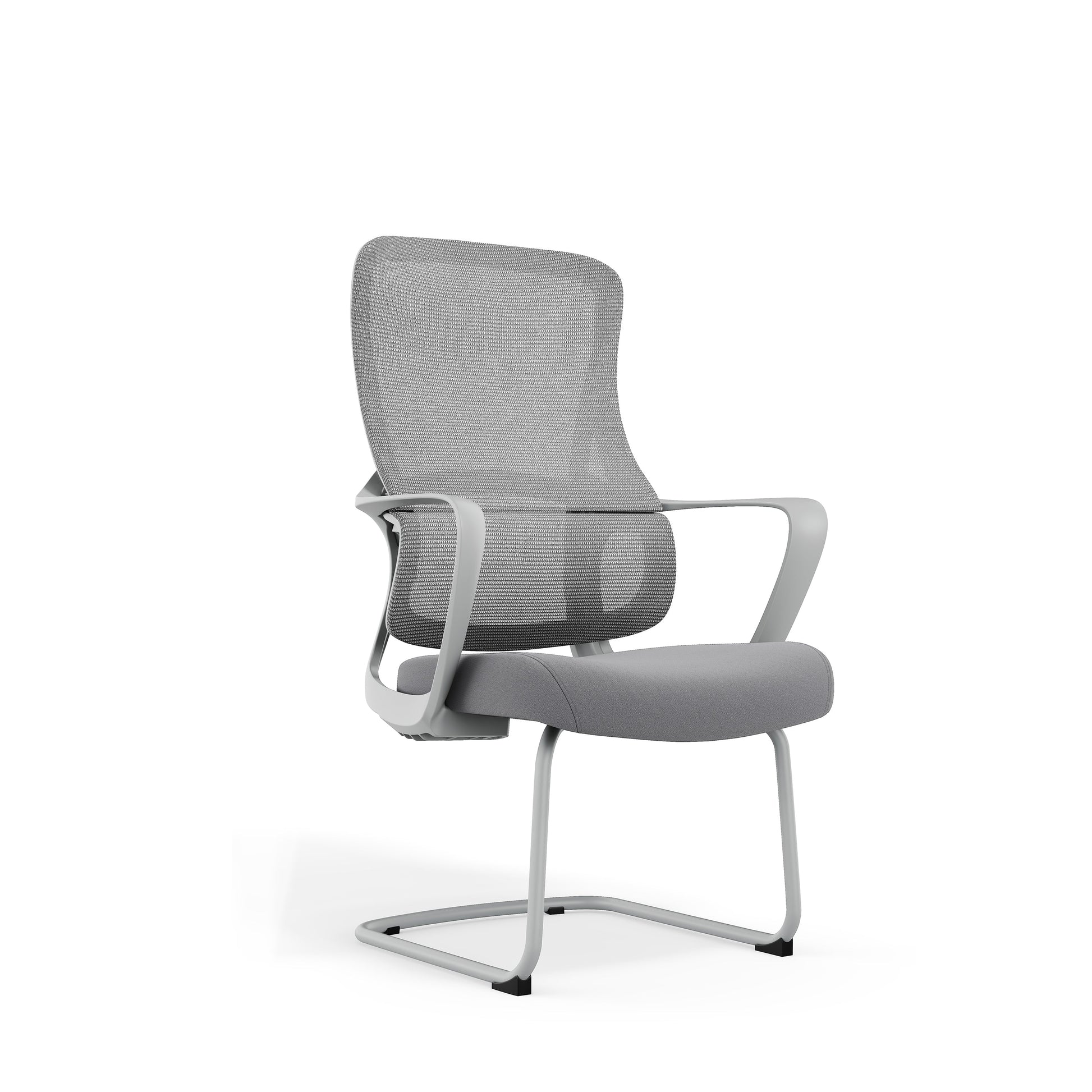 Premium Gray Executive Back Support & Stylish Design Desk Chair - Minimalist Chair With Ergonomic Breathable Mesh For Home Office Cuvalon