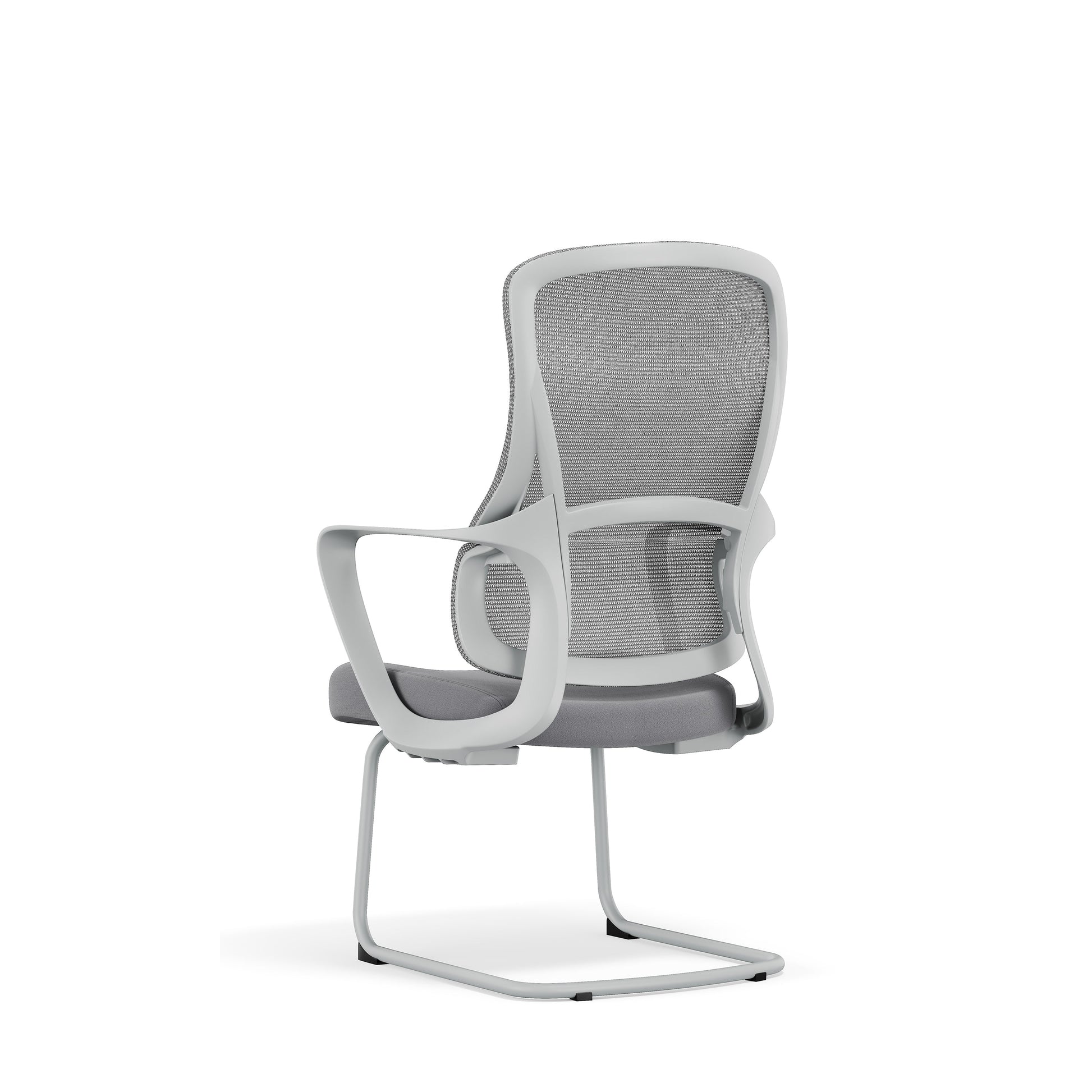 Premium Gray Executive Back Support & Stylish Design Desk Chair - Minimalist Chair With Ergonomic Breathable Mesh For Home Office Cuvalon