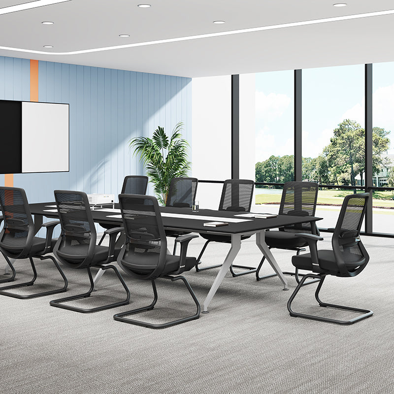 Adjustable Lumbar Support Executive Desk - Minimalist Chair With Breathable Mesh & Sturdy Steel Frame For Home Office Cuvalon