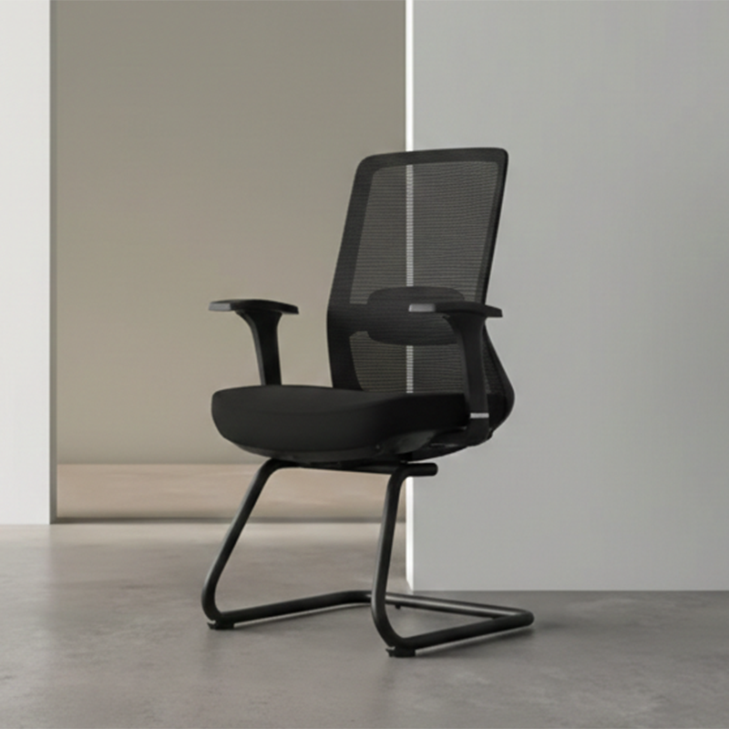 Adjustable Lumbar Support Executive Desk - Minimalist Chair With Breathable Mesh & Sturdy Steel Frame For Home Office Cuvalon