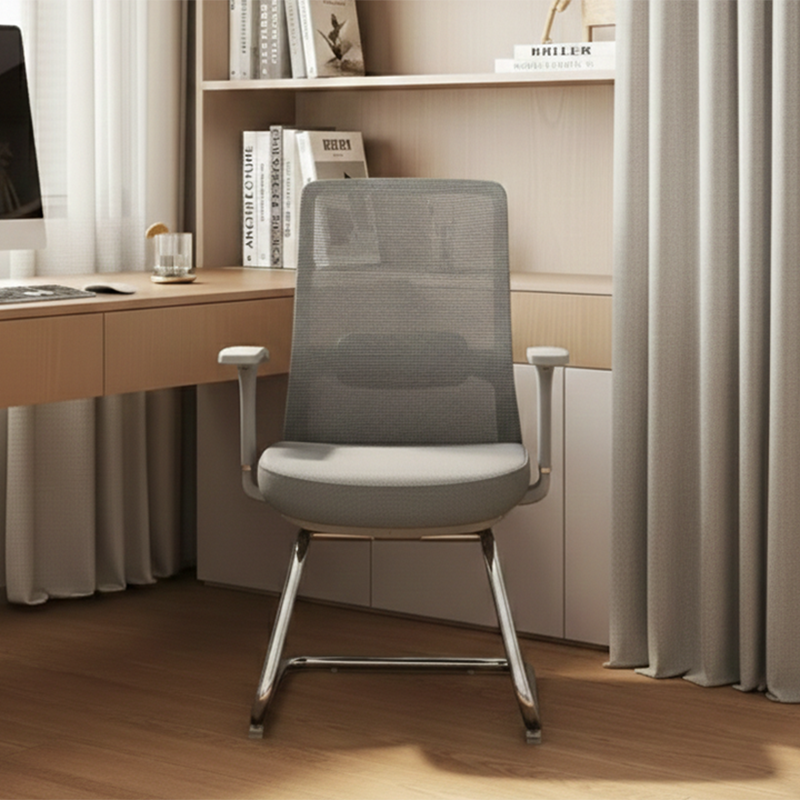 Breathable Mesh & Adjustable Back Support Desk Chair - Minimalist Stylish Executive Chair With Durable Steel Frame For Home Office Cuvalon