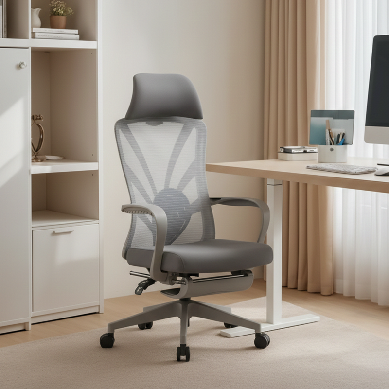 Ergonomic Peacock Back Chair With Adjustable Headrest & Lumbar Support Desk Chair - Minimalist Resting Chair With 150° Recline & High-Density Sponge For Maximum Comfort For Home Office Cuvalon