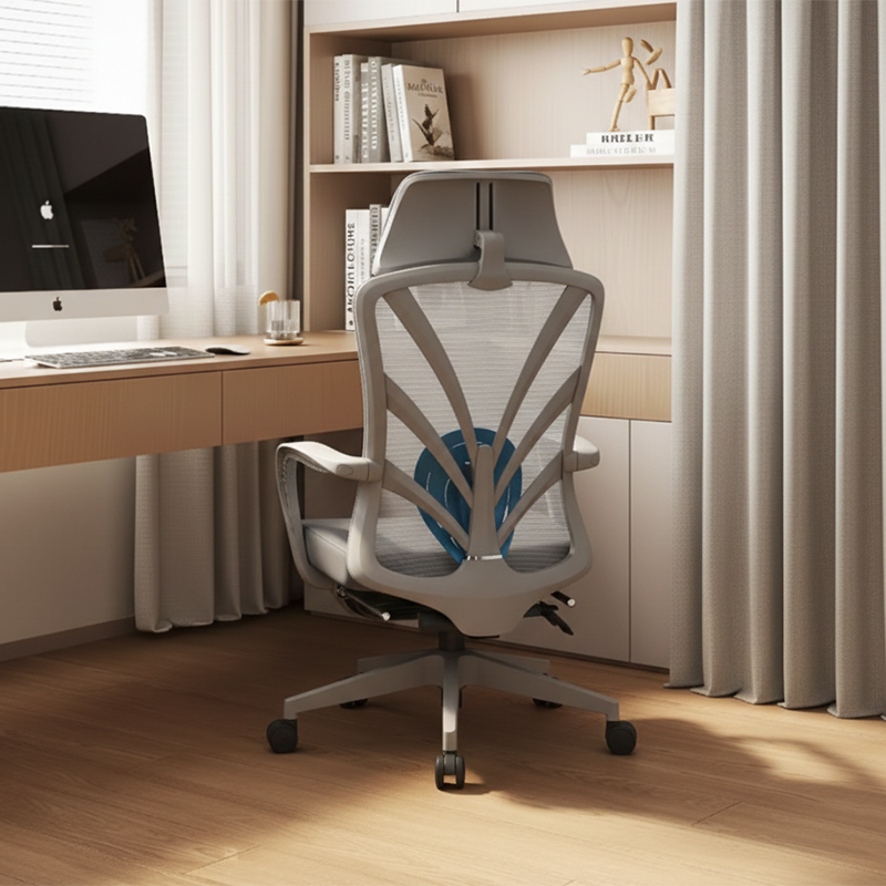 Ergonomic Peacock Back Chair With Adjustable Headrest & Lumbar Support Desk Chair - Minimalist Resting Chair With 150° Recline & High-Density Sponge For Maximum Comfort For Home Office Cuvalon