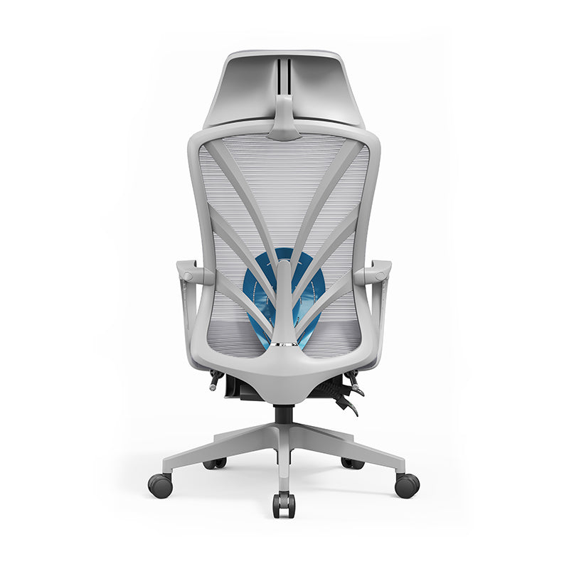 Ergonomic Peacock Back Chair With Adjustable Headrest & Lumbar Support Desk Chair - Minimalist Resting Chair With 150° Recline & High-Density Sponge For Maximum Comfort For Home Office Cuvalon