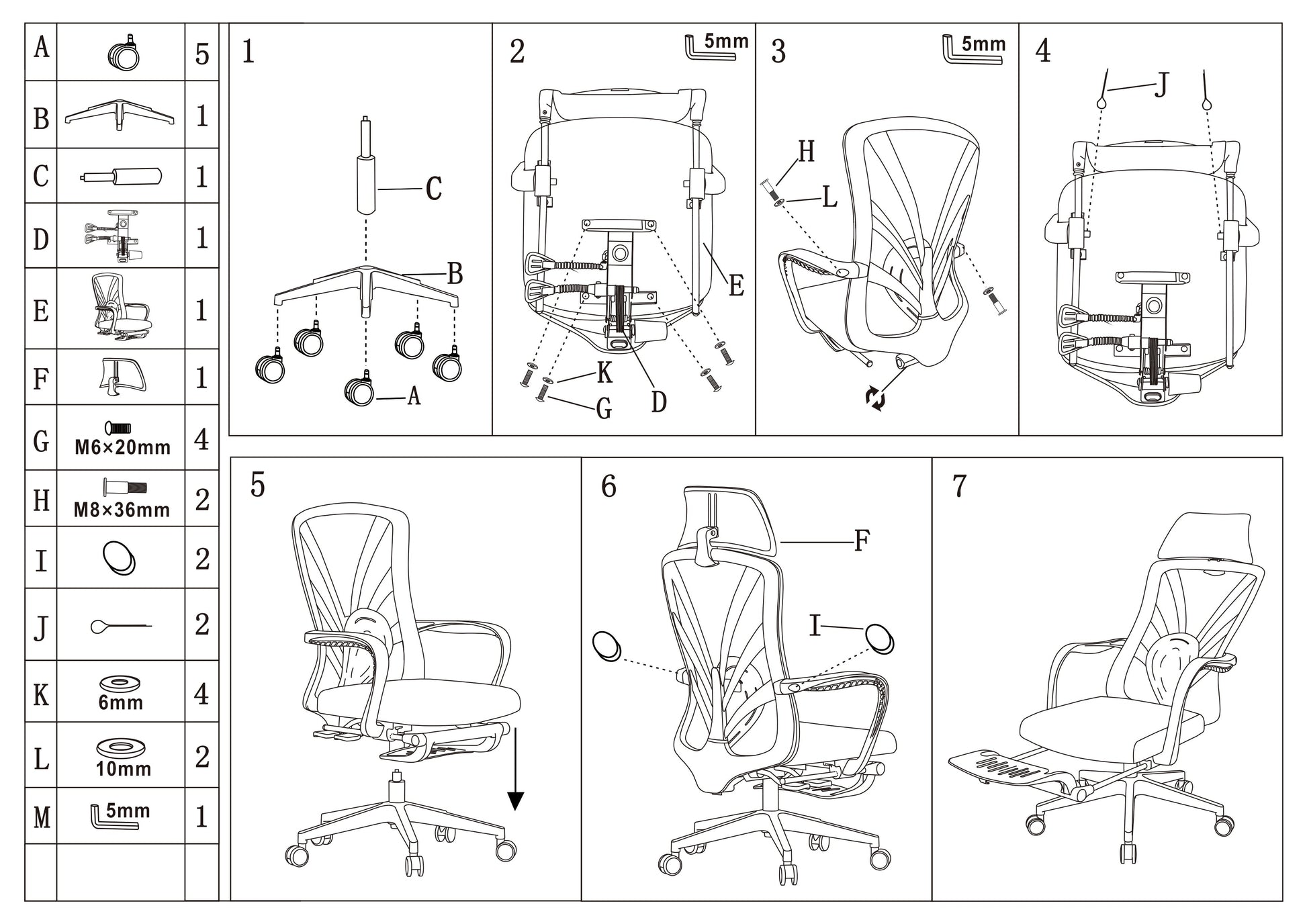 Ergonomic Peacock Back Chair With Adjustable Headrest & Lumbar Support Desk Chair - Minimalist Resting Chair With 150° Recline & High-Density Sponge For Maximum Comfort For Home Office Cuvalon