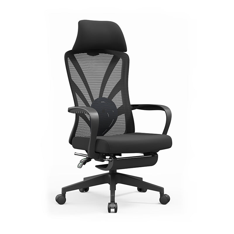 Peacock Back Adjustable Recliner Desk Chair - Minimalist Ergonomic Design 150° Recline & Breathable Mesh & SGS Certified Gas Lift For Home Office Cuvalon