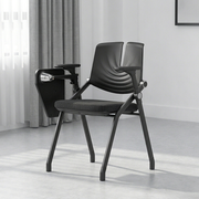 Premium High-Density Sponge Ergonomic Desk Chair - Minimalist Foldable Chair With Adjustable Armrests & Writing Board For Home Office Cuvalon