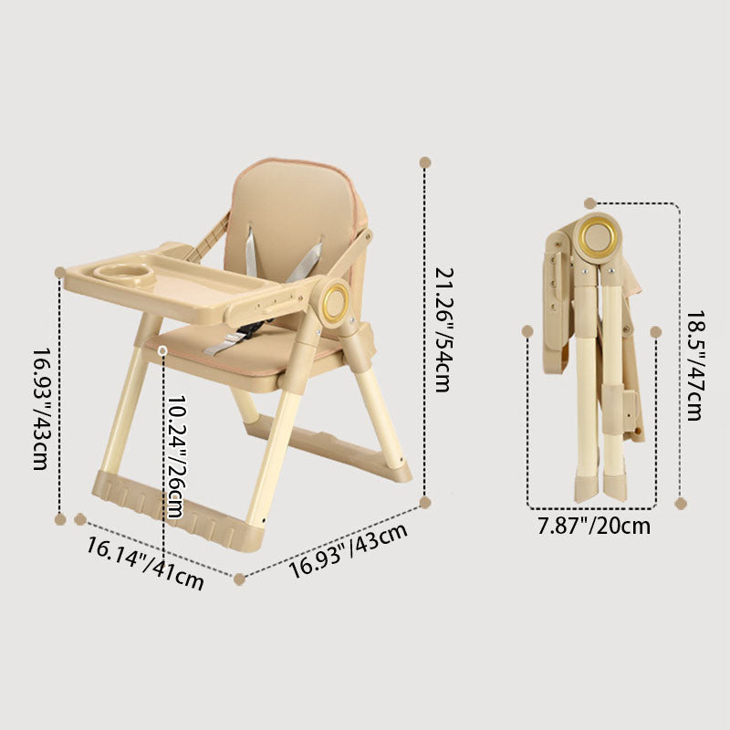 Modern Minimalist Rectangular Adjustable PU Leather PP Carbon Steel Kid Dining Chair Backrest Armrest For Dining Room Cuvalon