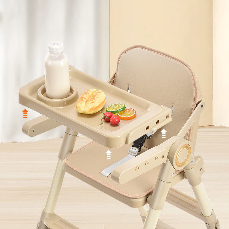 Modern Minimalist Rectangular Adjustable PU Leather PP Carbon Steel Kid Dining Chair Backrest Armrest For Dining Room Cuvalon