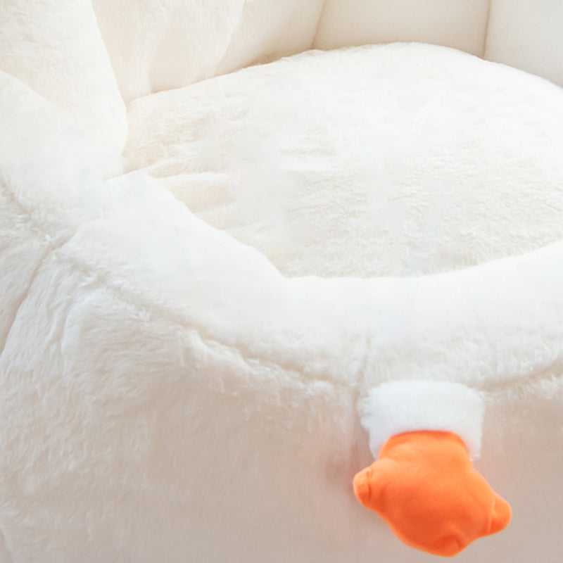 Contemporary Creative Kids Faux Rabbit Fur EPS EPP Goose Shaped Sofa Backrest Armrest For Living Room Cuvalon
