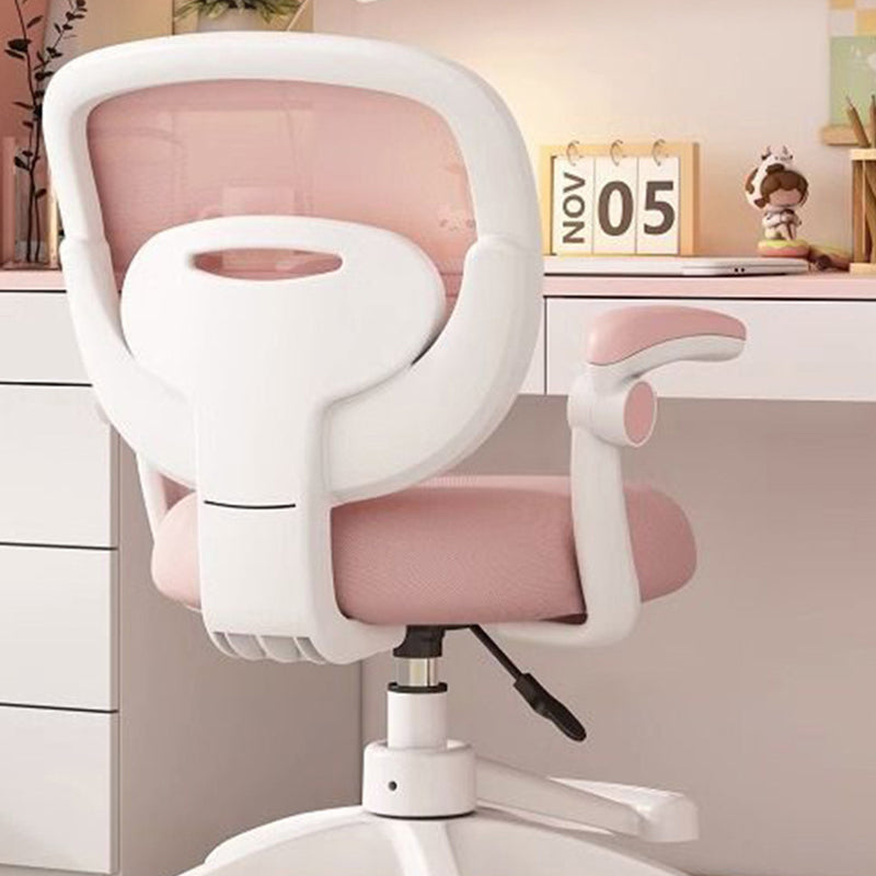 Modern Minimalist Kids Fabric Nylon Plastic Stainless Steel Mid-Back Height Adjustable Desk Chair Backrest Armrest Footrest For Home Office Cuvalon