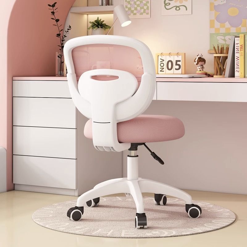 Modern Minimalist Kids Fabric Nylon Plastic Stainless Steel Mid-Back Height Adjustable Desk Chair Backrest Armrest Footrest For Home Office Cuvalon