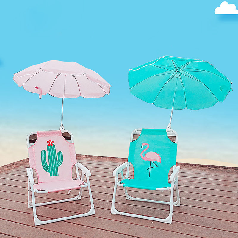 Contemporary Creative Kids PP Metal Square Cartoon Outdoor Foldable Recliner Backrest Sunshade For Outdoor Cuvalon