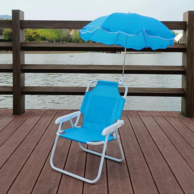 Contemporary Creative Kids PP Metal Square Cartoon Outdoor Foldable Recliner Backrest Sunshade For Outdoor Cuvalon