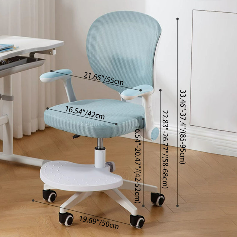 Contemporary Creative Kids Panda Square Mesh PP Nylon Hardware Latex Liftable Swivel Desk Chair Backrest Armrest Footrest For Study Cuvalon
