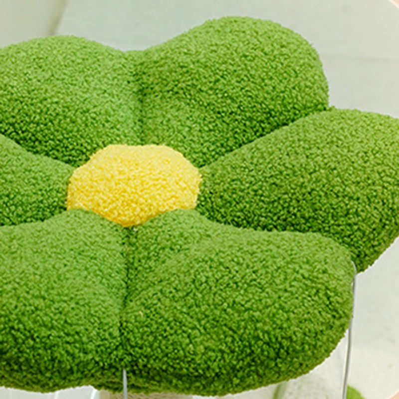 Contemporary Creative Flower-Shaped Cylindrical Particleboard Plastic Teddy Fleece Paper Tube Cotton-Linen Cat Tree & Condo 1-Condo For Living Room Cuvalon