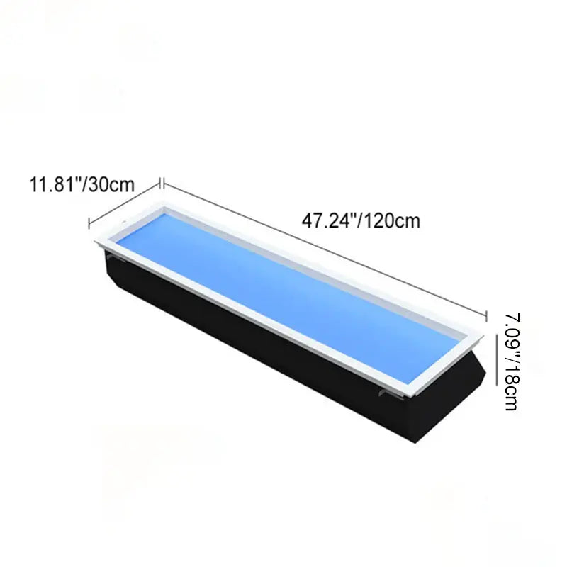 Modern Minimalist Smart Blue Sky Metal LED Flush Mount Ceiling Light for Living Room Cuvalon