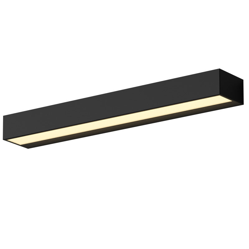 Modern Minimalist Aluminum And Glass Rectangular LED Wall Sconce Lamp For Outdoor Patio Cuvalon