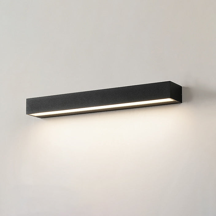 Modern Minimalist Aluminum And Glass Rectangular LED Wall Sconce Lamp For Outdoor Patio Cuvalon