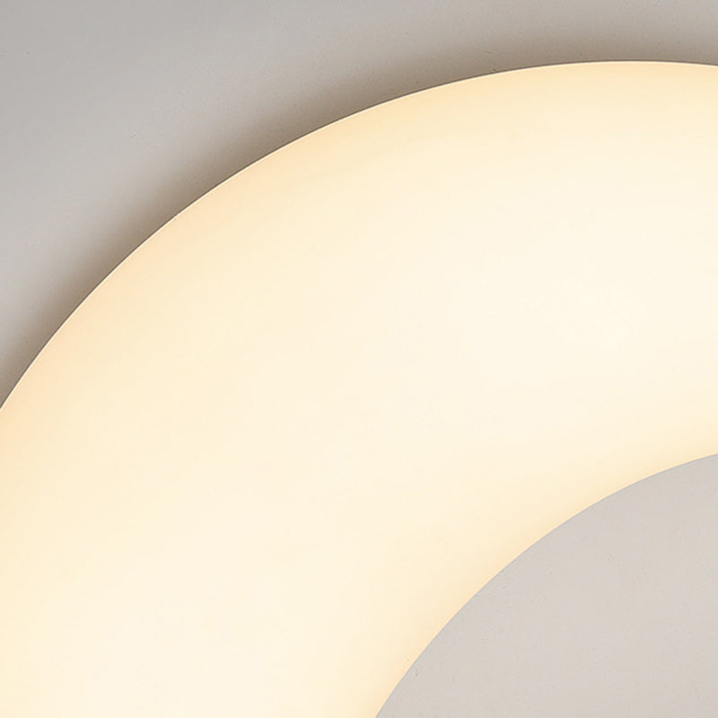 Modern Minimalist Iron & Acrylic Moon LED Wall Sconce Lamp For Kids Bedroom Cuvalon