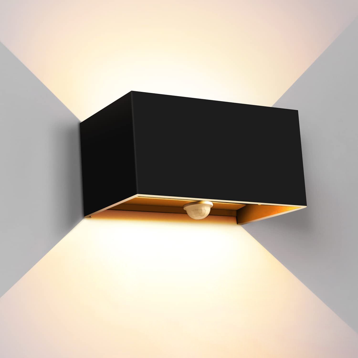 Modern Minimalist Aluminum Rectangular LED Wall Sconce Lamp For Outdoor Patio Cuvalon