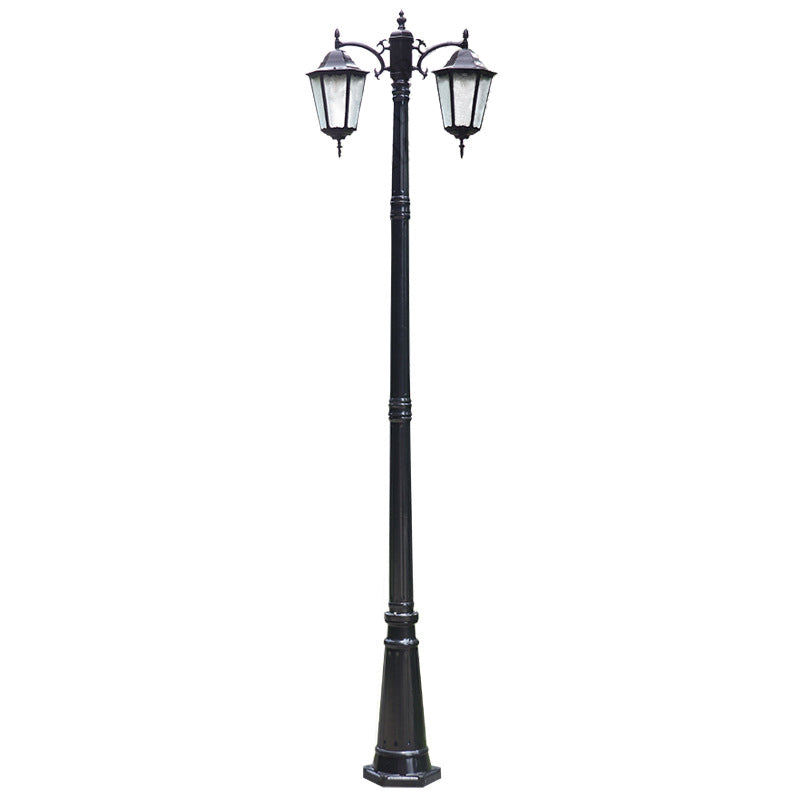 Traditional European Waterproof Aluminum Glass Lantern-Style 2/3-Light Outdoor Light Landscape Lighting For Garden & Outdoor Patio Cuvalon