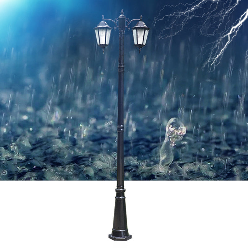 Traditional European Waterproof Aluminum Glass Lantern-Style 2/3-Light Outdoor Light Landscape Lighting For Garden & Outdoor Patio Cuvalon