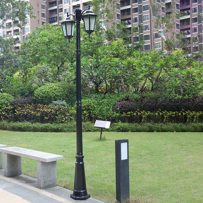 Traditional European Waterproof Aluminum Glass Lantern-Style 2/3-Light Outdoor Light Landscape Lighting For Garden & Outdoor Patio Cuvalon