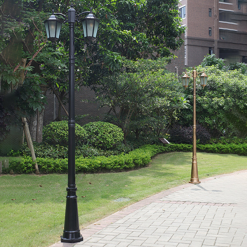 Traditional European Waterproof Aluminum Glass Lantern-Style 2/3-Light Outdoor Light Landscape Lighting For Garden & Outdoor Patio Cuvalon