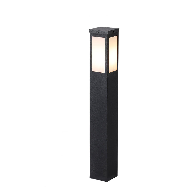 Modern Minimalist Waterproof Metal & PC Pillar 1-Light Outdoor Light Landscape Lighting For Garden & Outdoor Patio Cuvalon