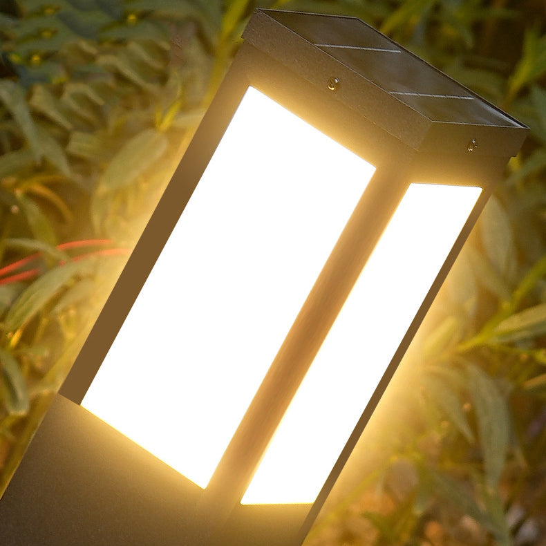 Modern Minimalist Waterproof Metal & PC Pillar 1-Light Outdoor Light Landscape Lighting For Garden & Outdoor Patio Cuvalon