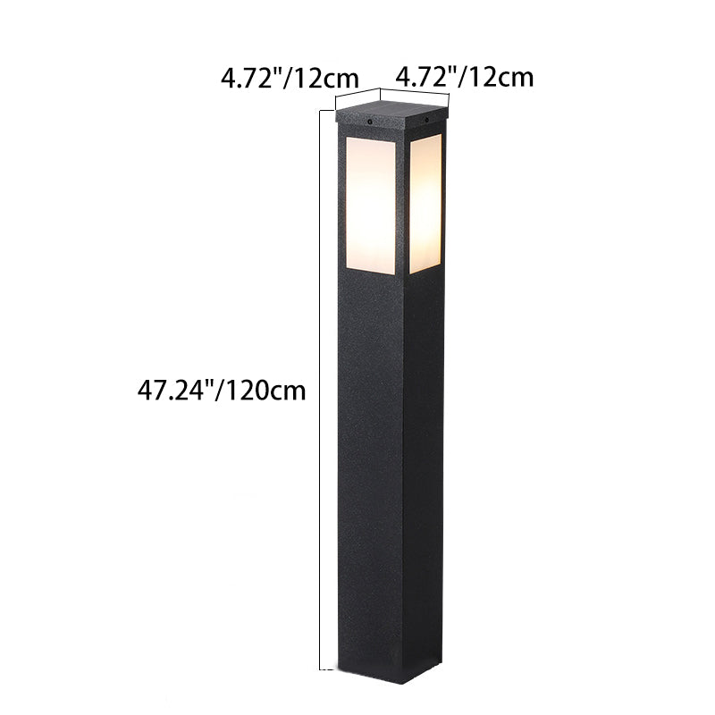Modern Minimalist Waterproof Metal & PC Pillar 1-Light Outdoor Light Landscape Lighting For Garden & Outdoor Patio Cuvalon