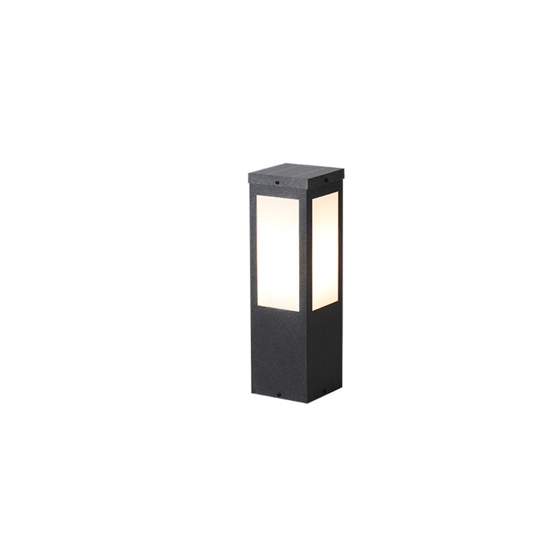 Modern Minimalist Waterproof Metal & PC Pillar 1-Light Outdoor Light Landscape Lighting For Garden & Outdoor Patio Cuvalon