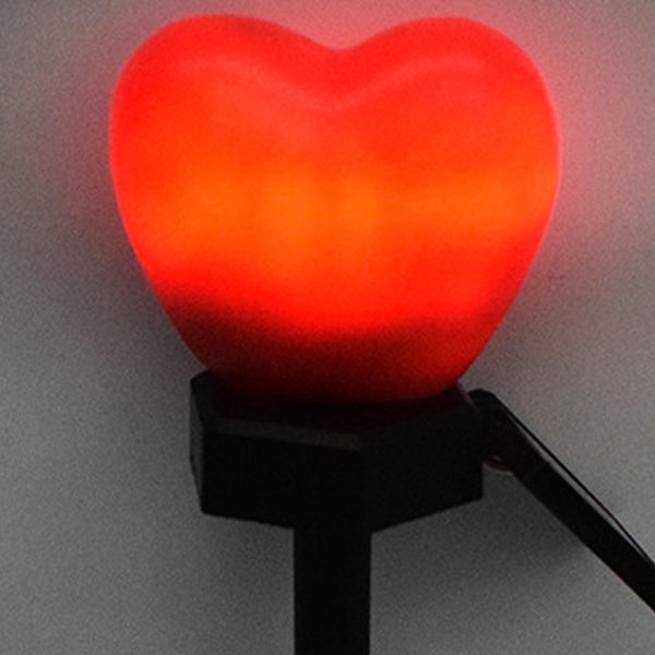 Modern Art Deco Solar Waterproof ABS Plastic & Nano Heart-Shaped Decorative LED Outdoor Light Landscape Lighting For Garden & Outdoor Patio Cuvalon