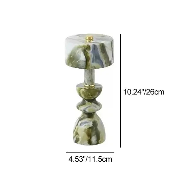 Modern Minimalist Aluminum Marble USB LED Table Lamp Cuvalon