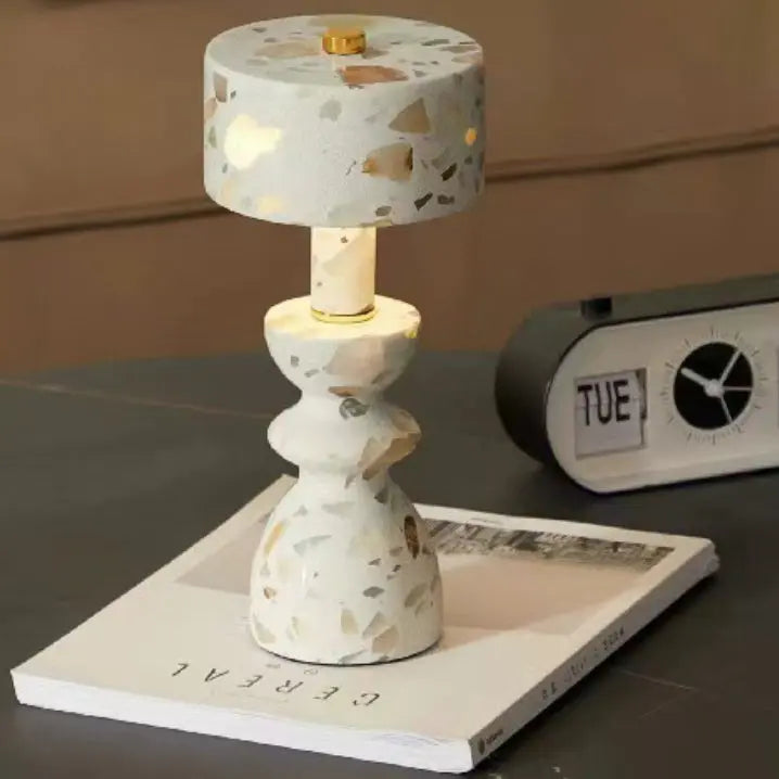 Modern Minimalist Aluminum Marble USB LED Table Lamp Cuvalon
