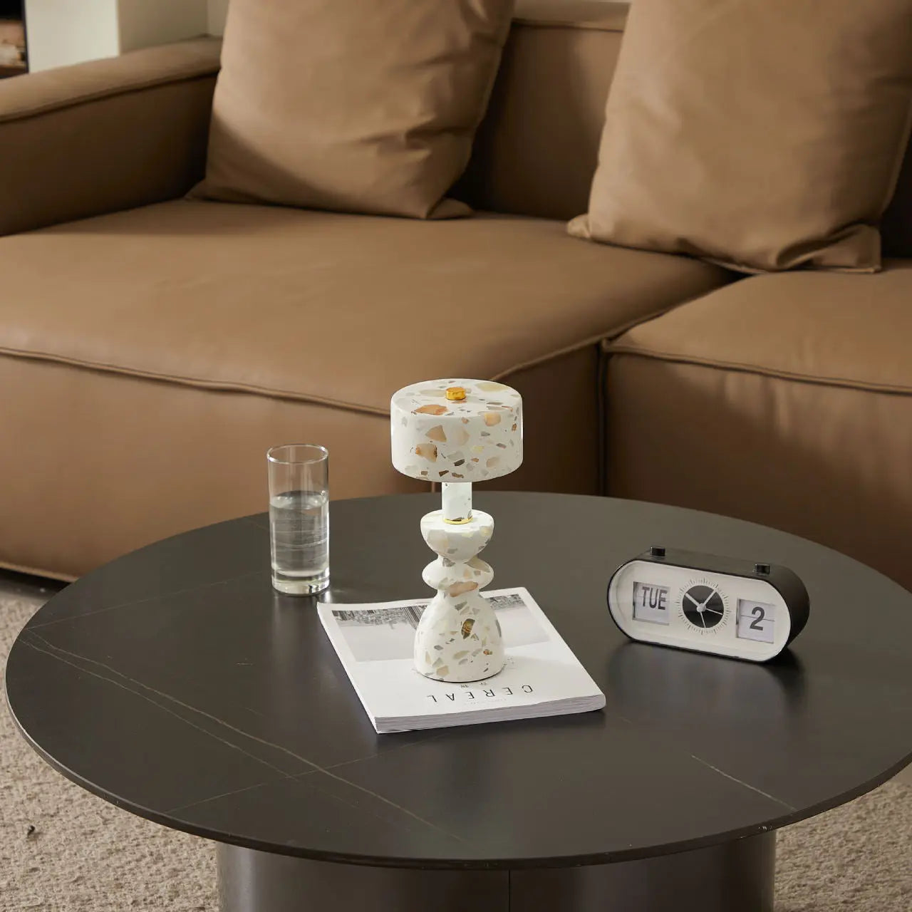 Modern Minimalist Aluminum Marble USB LED Table Lamp Cuvalon
