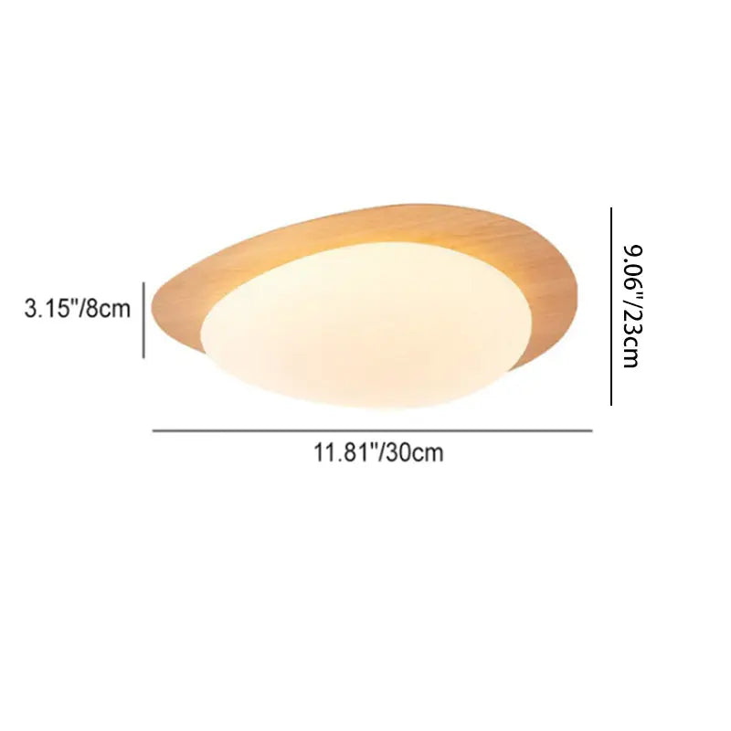 Contemporary Scandinavian Pebble Shape Iron Acrylic LED Flush Mount Ceiling Light For Bedroom Cuvalon