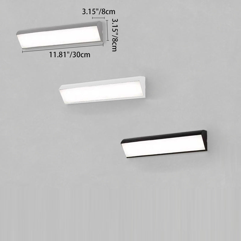 Modern Minimalist Waterproof Outdoor Square Aluminum Acrylic LED Wall Scone Lamp For Outdoor Patio Cuvalon